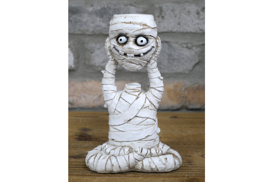 Mummy Candle Holder – Ancient Egyptian Gothic Candle Décor Ornament
