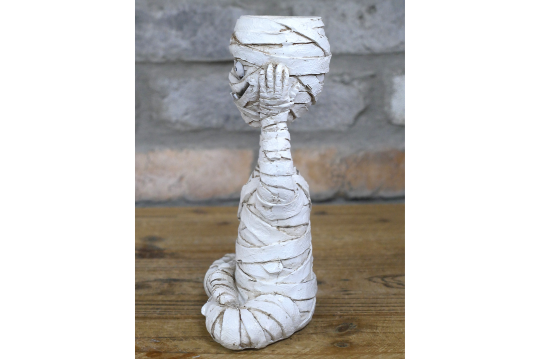 Mummy Candle Holder – Ancient Egyptian Gothic Candle Décor Ornament
