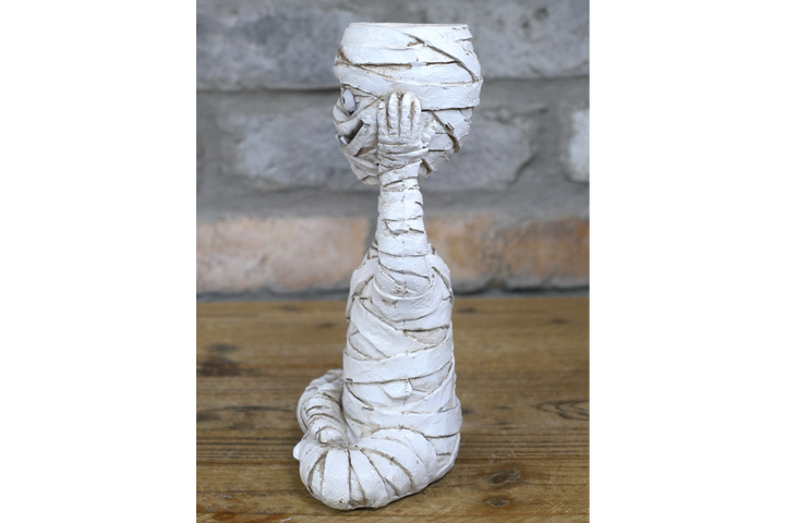 Mummy Candle Holder – Ancient Egyptian Gothic Candle Décor Ornament