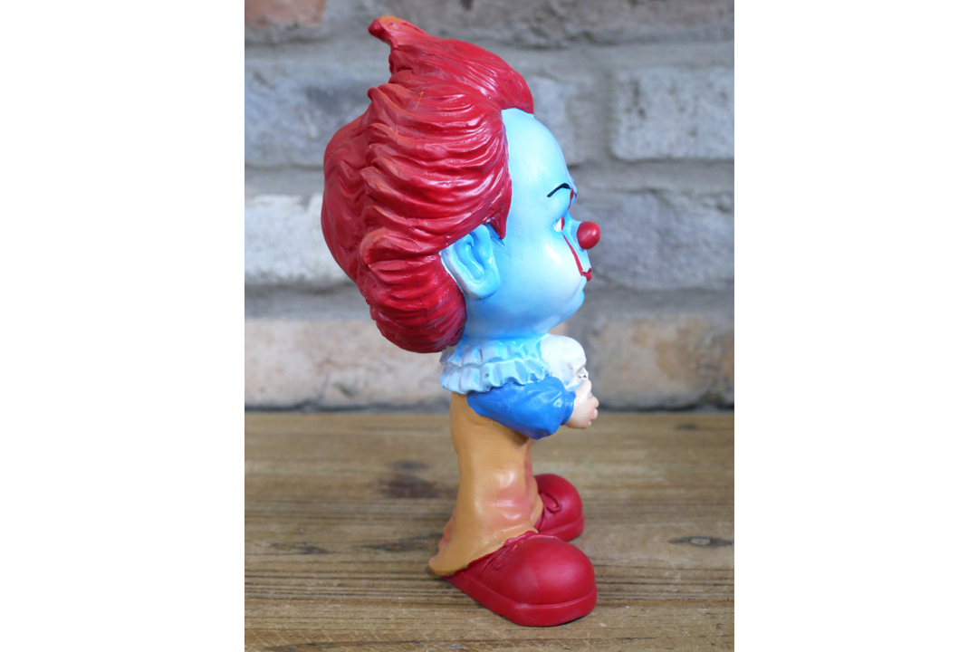 Big Head Clown Figurine – Gothic Horror Clown Halloween Decorative Ornament