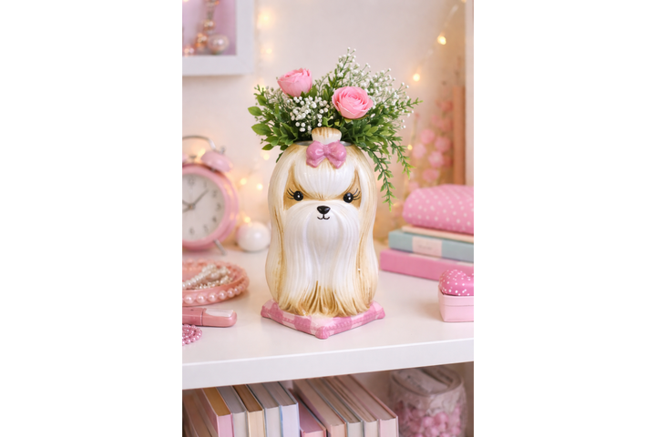 Stylish Dog Vases | Ceramic Dog Planters & decorative Home Décor