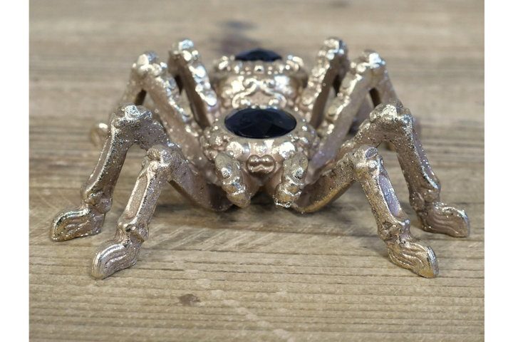Golden Spider Decorative Figurine | Premium Animal Home Decor Accessory