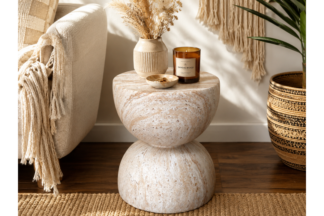 Modern Side Table Set – Elegant Round Accent Tables for Living Room & Home Décor