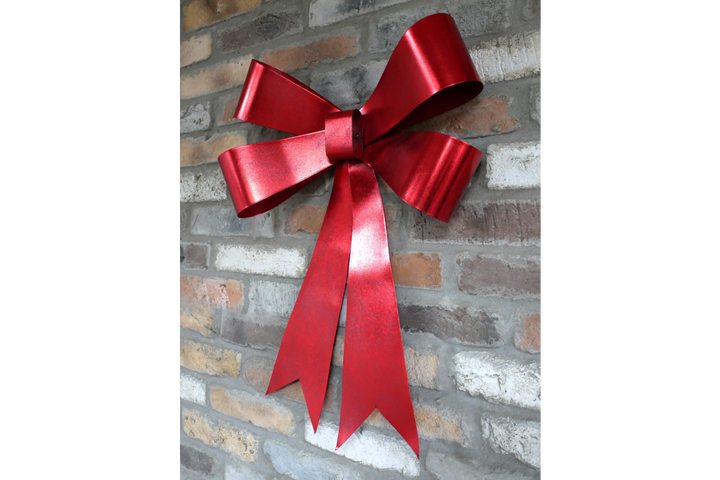 Large Red Bow Decoration – Festive Christmas Door & Wall Décor