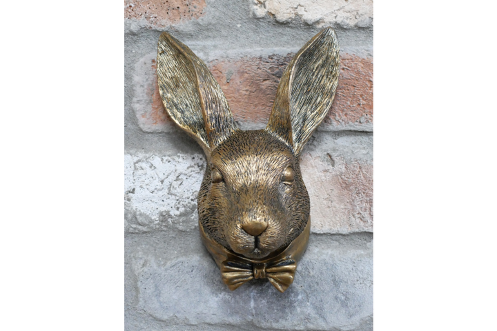 Rabbit Head Ornament – Elegant Woodland Animal Sculpture & Home Décor