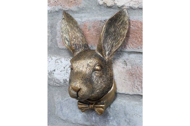 Rabbit Head Ornament – Elegant Woodland Animal Sculpture & Home Décor