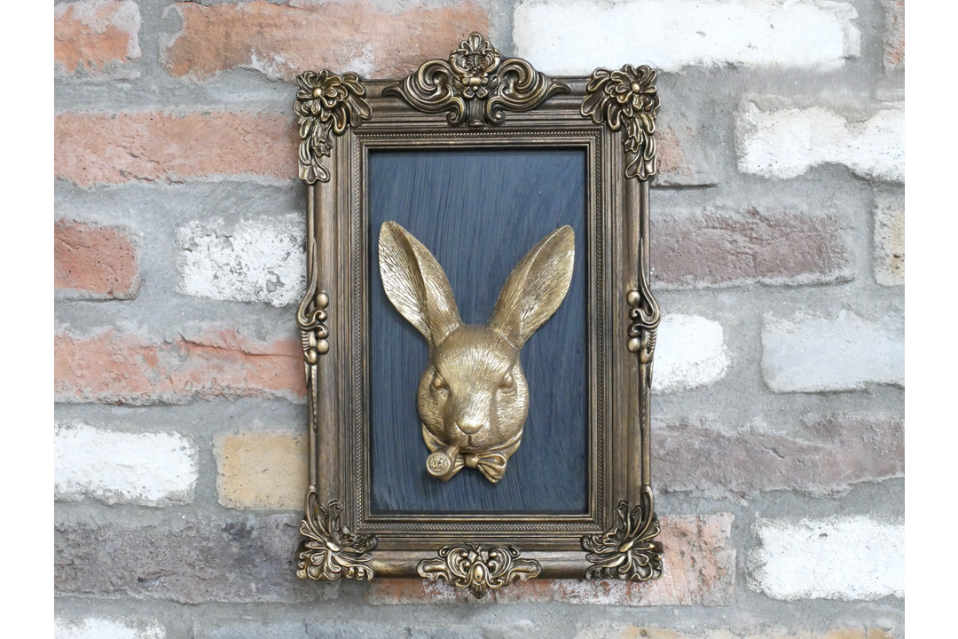 Rabbit in Frame Wall Art – Elegant Woodland Animal Décor & Nature-Inspired Home Decoration