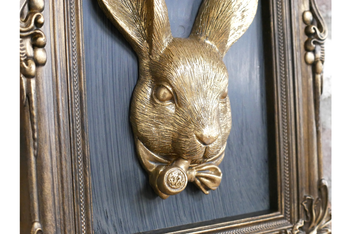 Rabbit in Frame Wall Art – Elegant Woodland Animal Décor & Nature-Inspired Home Decoration