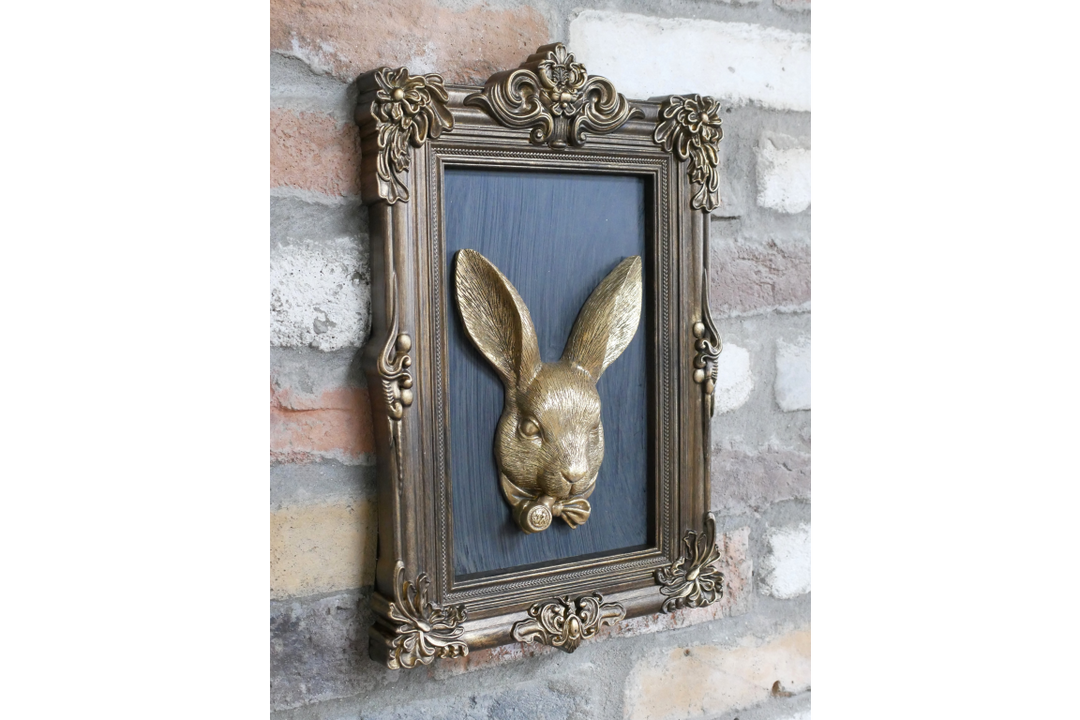 Rabbit in Frame Wall Art – Elegant Woodland Animal Décor & Nature-Inspired Home Decoration