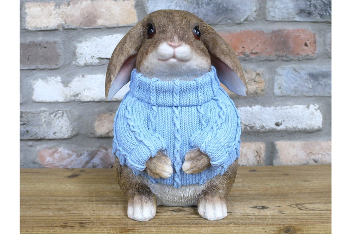 Winter Rabbit Ornament – Seasonal Rabbit Figurine | Small & Large