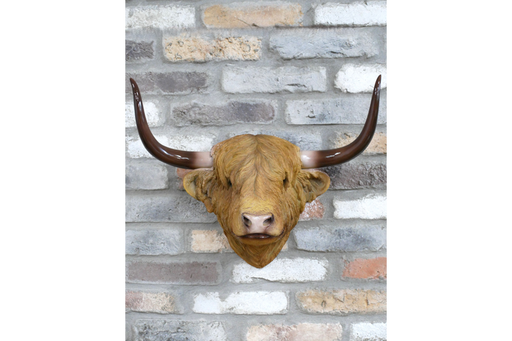 Cow Head Wall Décor – Large Farmhouse Animal Head Sculpture & Rustic Home Decoration