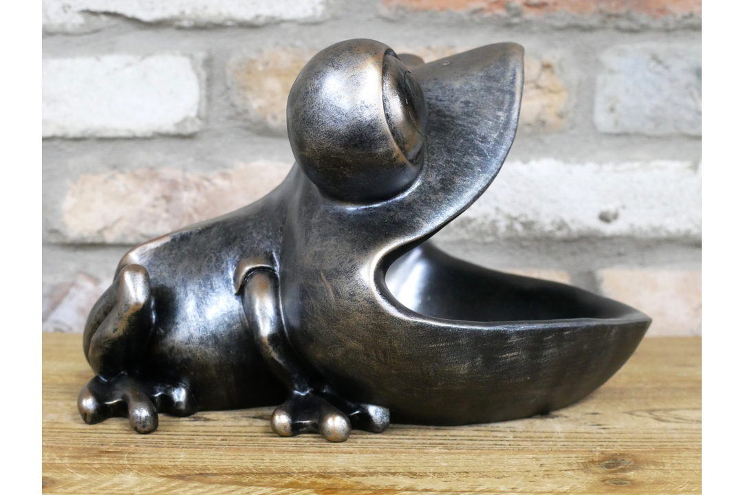 Big Mouth Frog Ornament – Quirky Frog Figurine & Unique Animal Home Décor