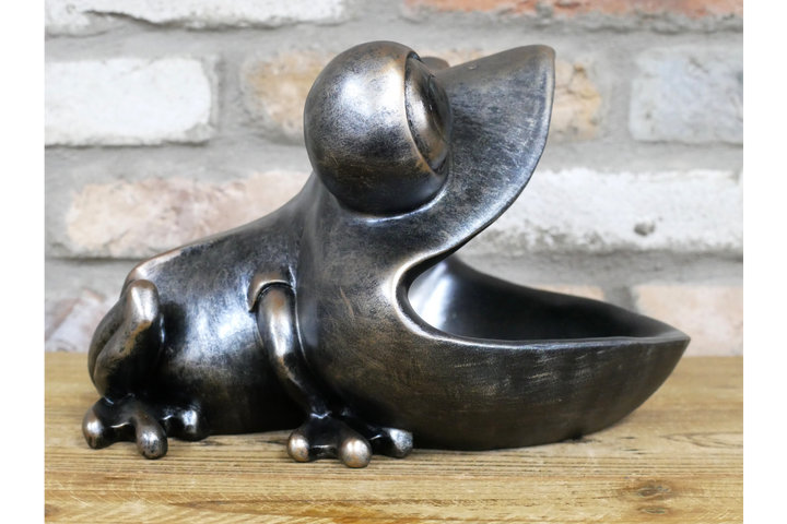 Big Mouth Frog Ornament – Quirky Frog Figurine & Unique Animal Home Décor