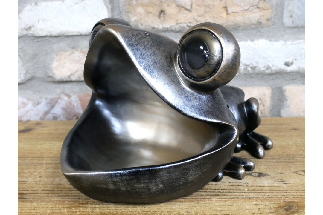 Big Mouth Frog Ornament – Quirky Frog Figurine & Unique Animal Home Décor
