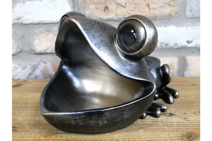 Big Mouth Frog Ornament – Quirky Frog Figurine & Unique Animal Home Décor