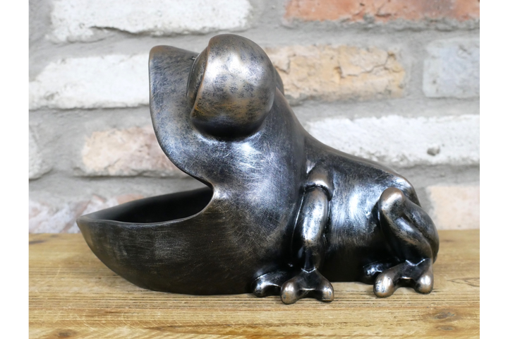 Big Mouth Frog Ornament – Quirky Frog Figurine & Unique Animal Home Décor