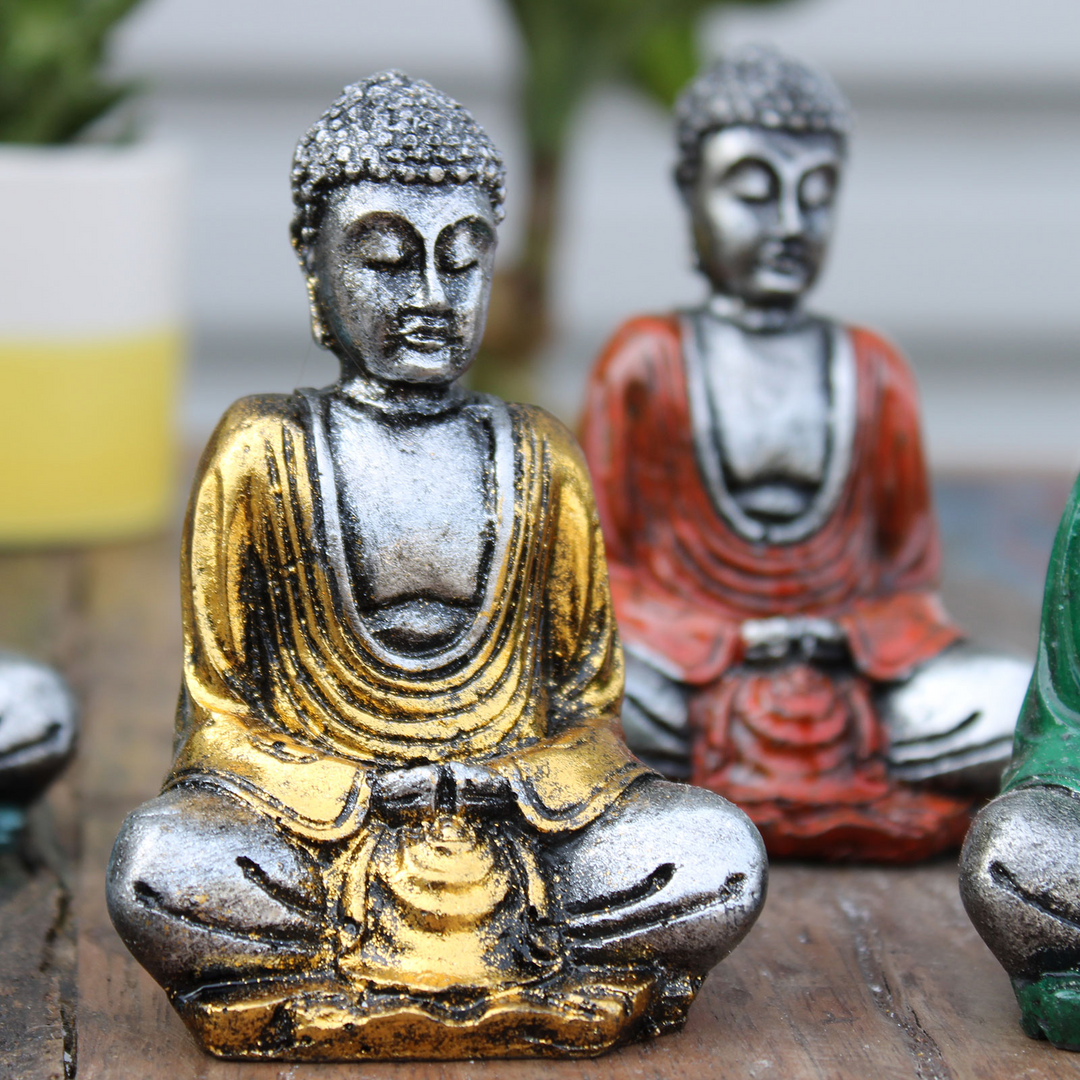 Silver Mini Buddha | Small Buddha Figurines