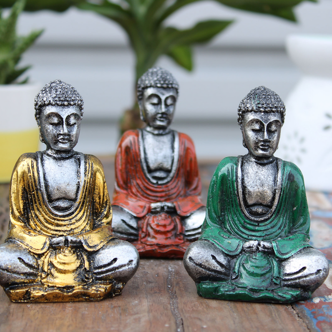 Silver Mini Buddha | Small Buddha Figurines