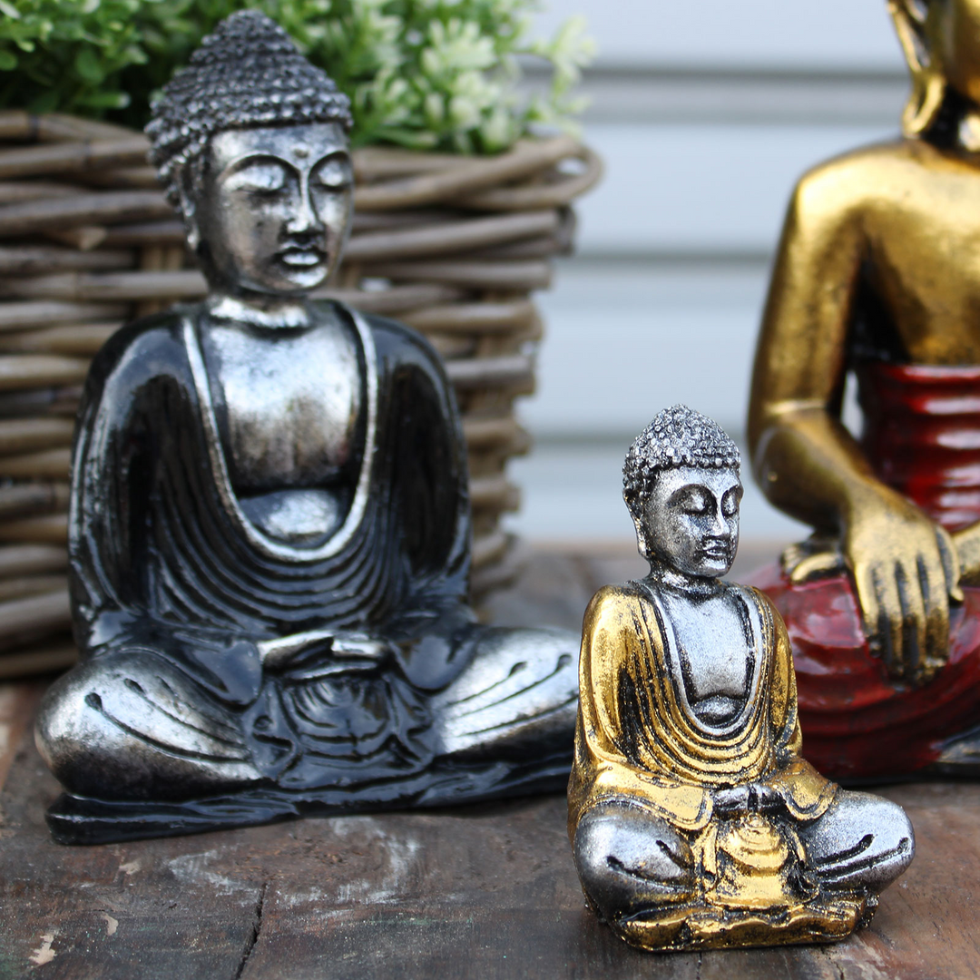 Silver Mini Buddha | Small Buddha Figurines