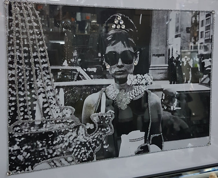 Audrey Hepburn Crystal Liquid Art