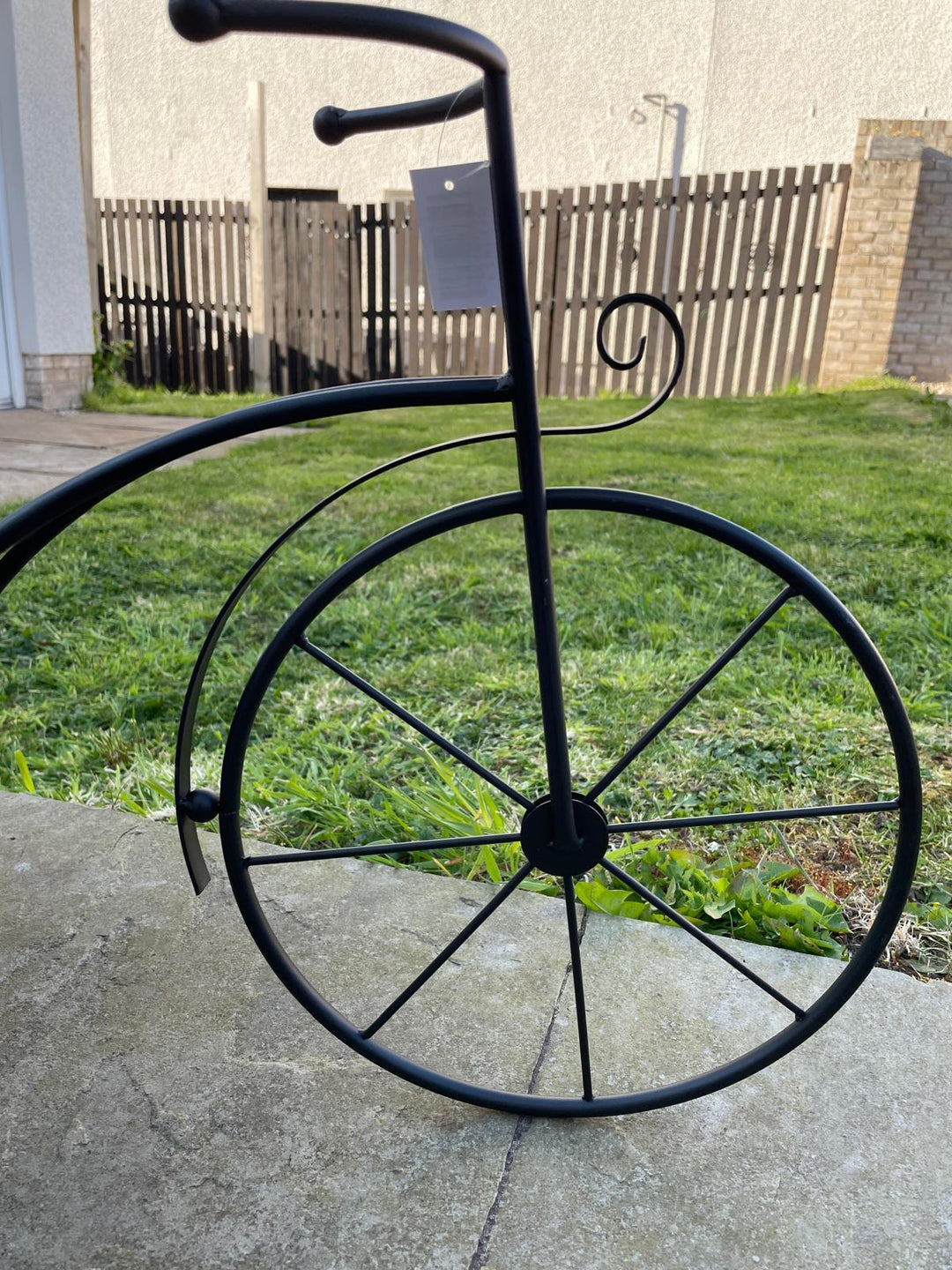 Black Bicycle Planter metal stand décor ornament indoor/outdoor