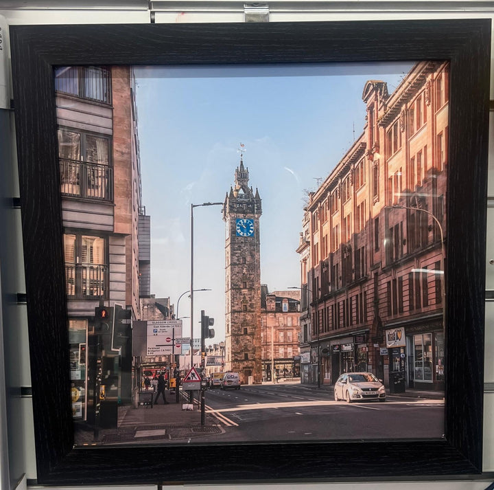 Clock Tower, Glasgow Cross The Tolbooth Steeple picture black framed