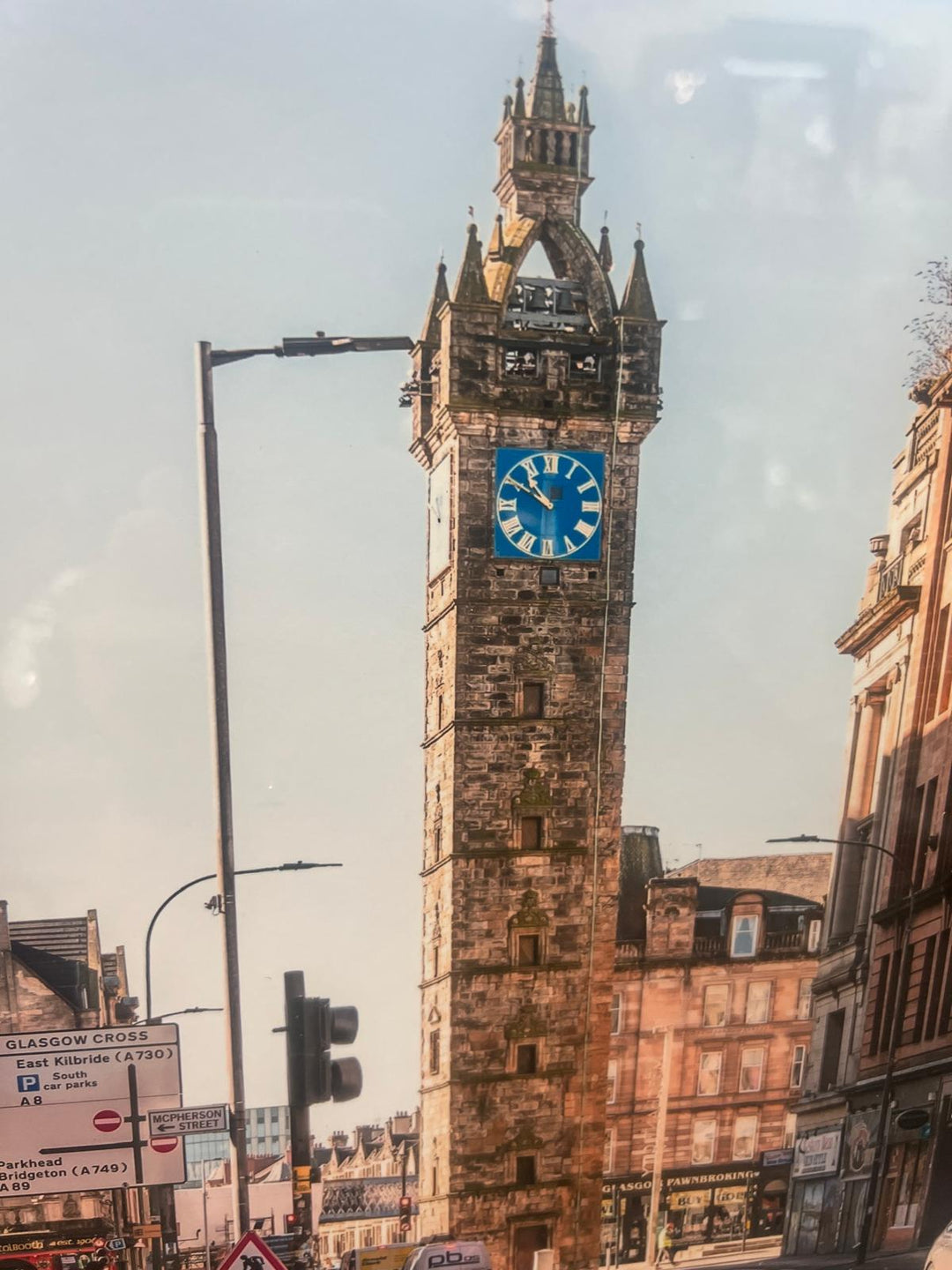 Clock Tower, Glasgow Cross The Tolbooth Steeple picture black framed