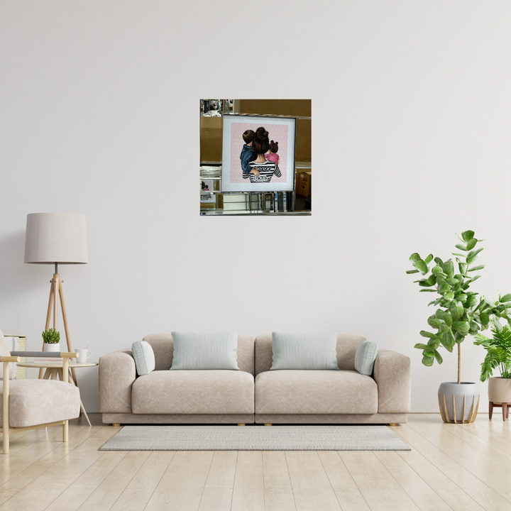 Mirror Framed Hair Trio: Super Mum & Kids