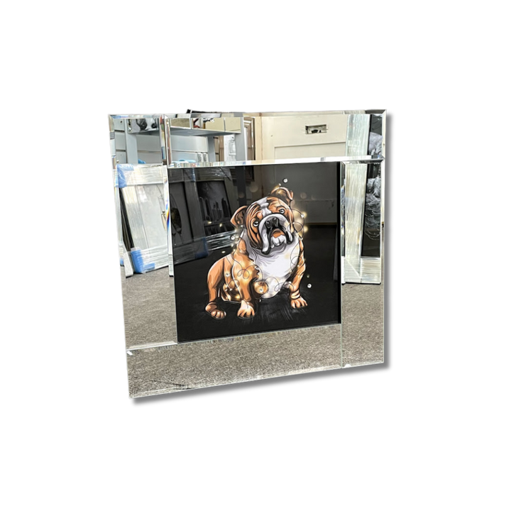 Crystal Adorned British Bulldog Display