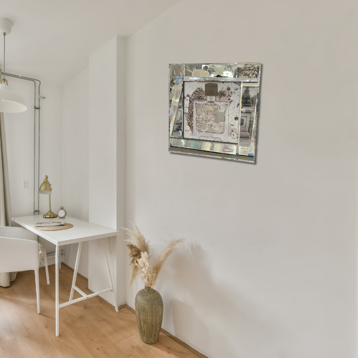 Leopard and Perfume Mirror Wall Art