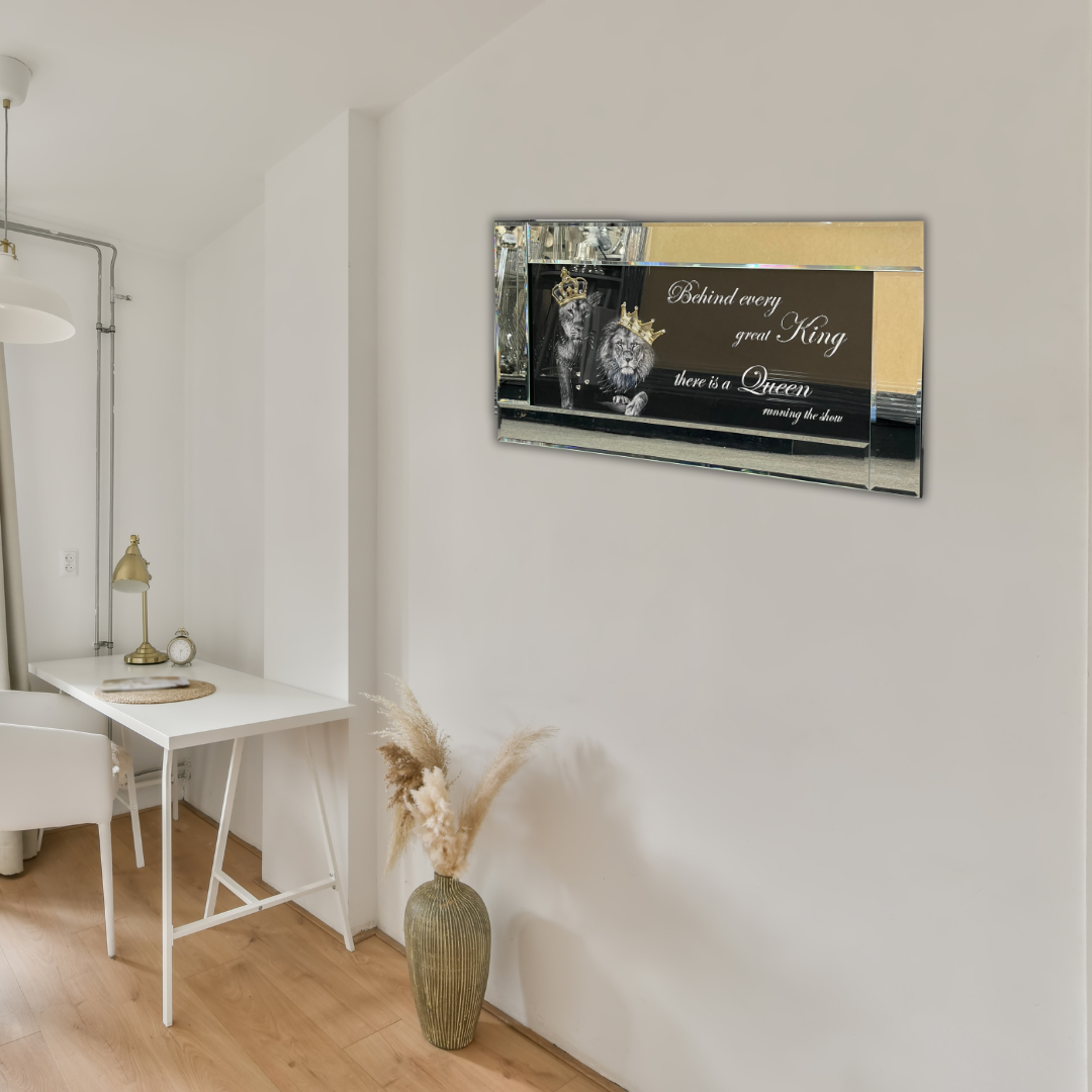 Royal King and Queen Lions Wall Art
