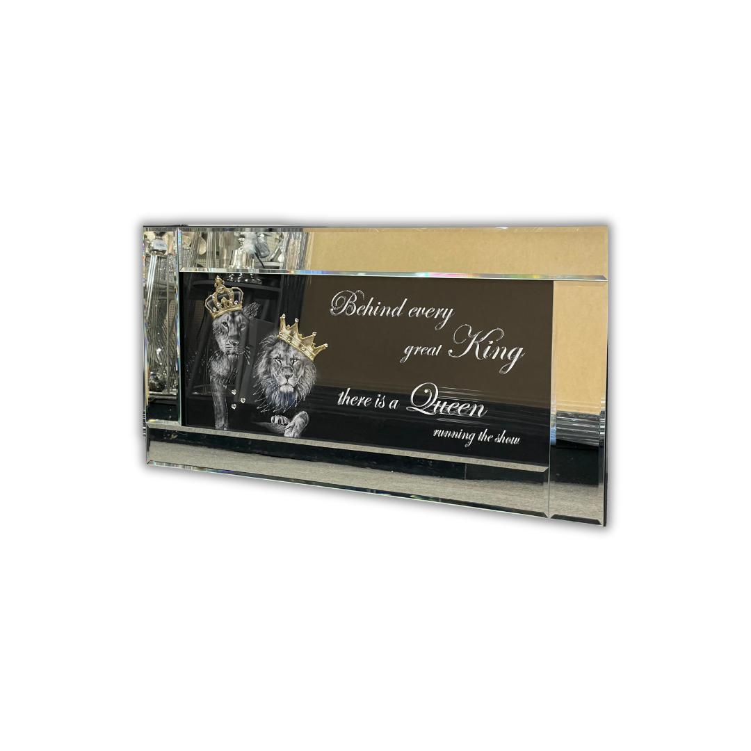 Royal King and Queen Lions Wall Art