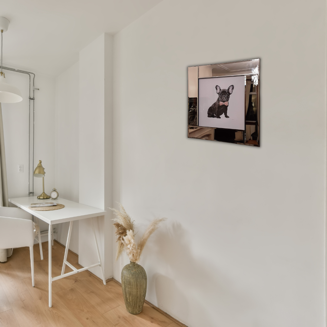 Dapper Black French Bulldog Wall Art