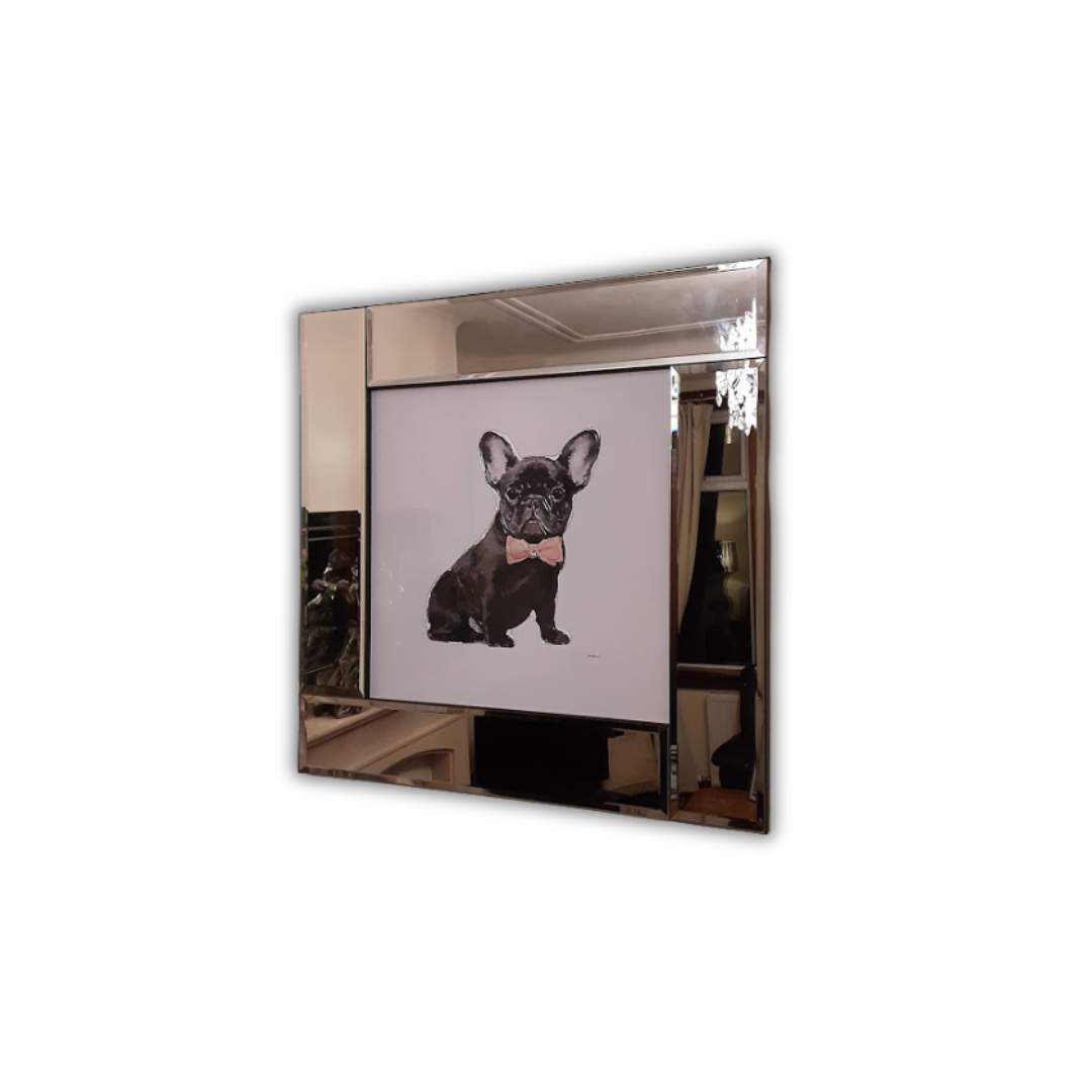 Dapper Black French Bulldog Wall Art