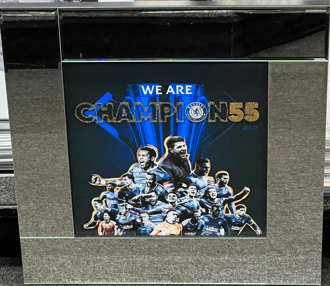 Rangers Team Players Champion 55 Wall Art