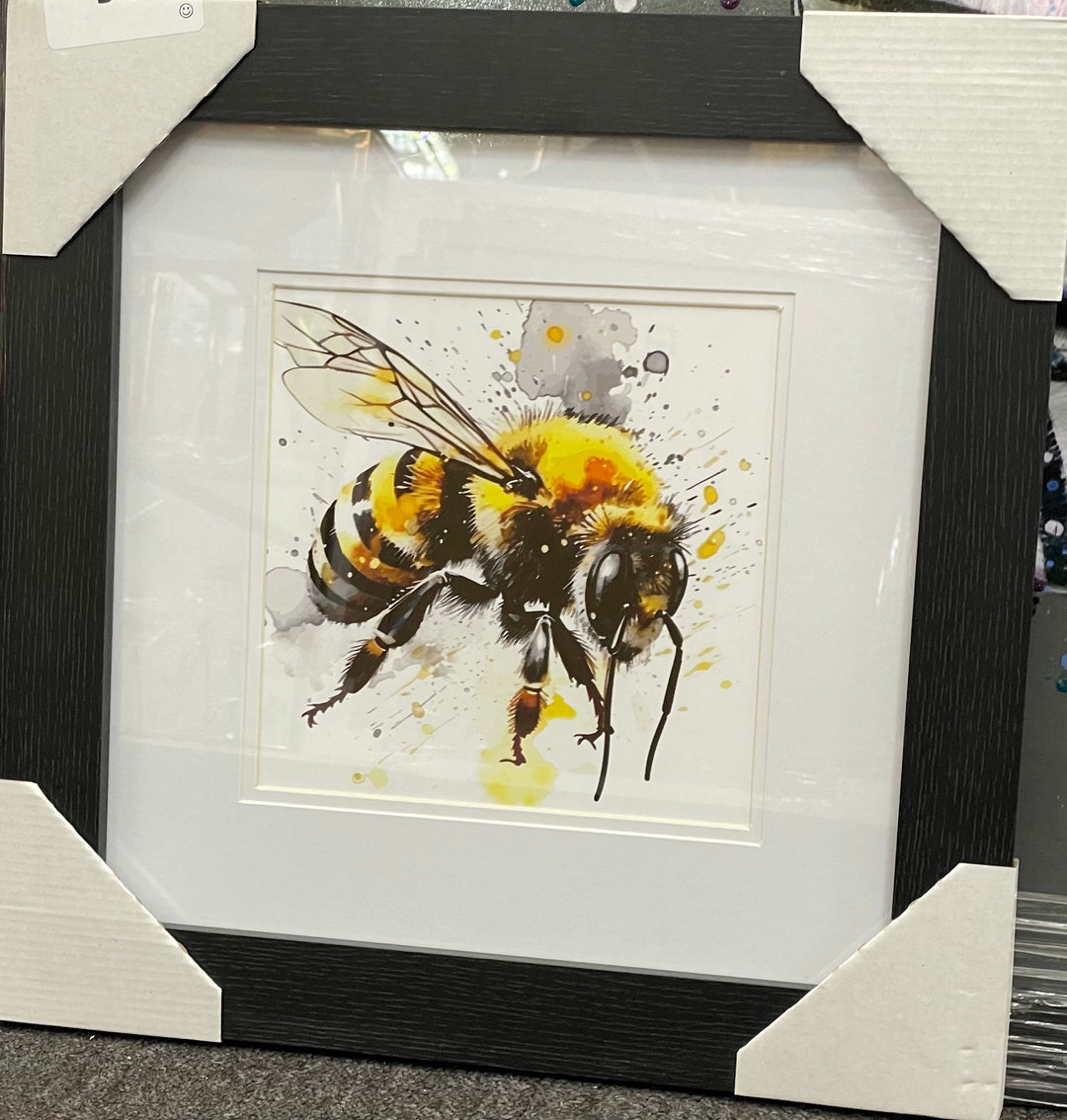 Wasp Black & Yellow Wall Art