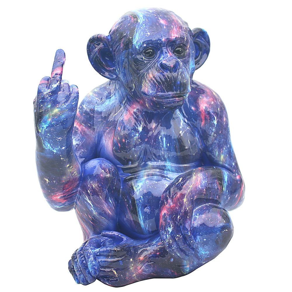 Galaxy 'Up Yours' Monkey Multicolor ornament