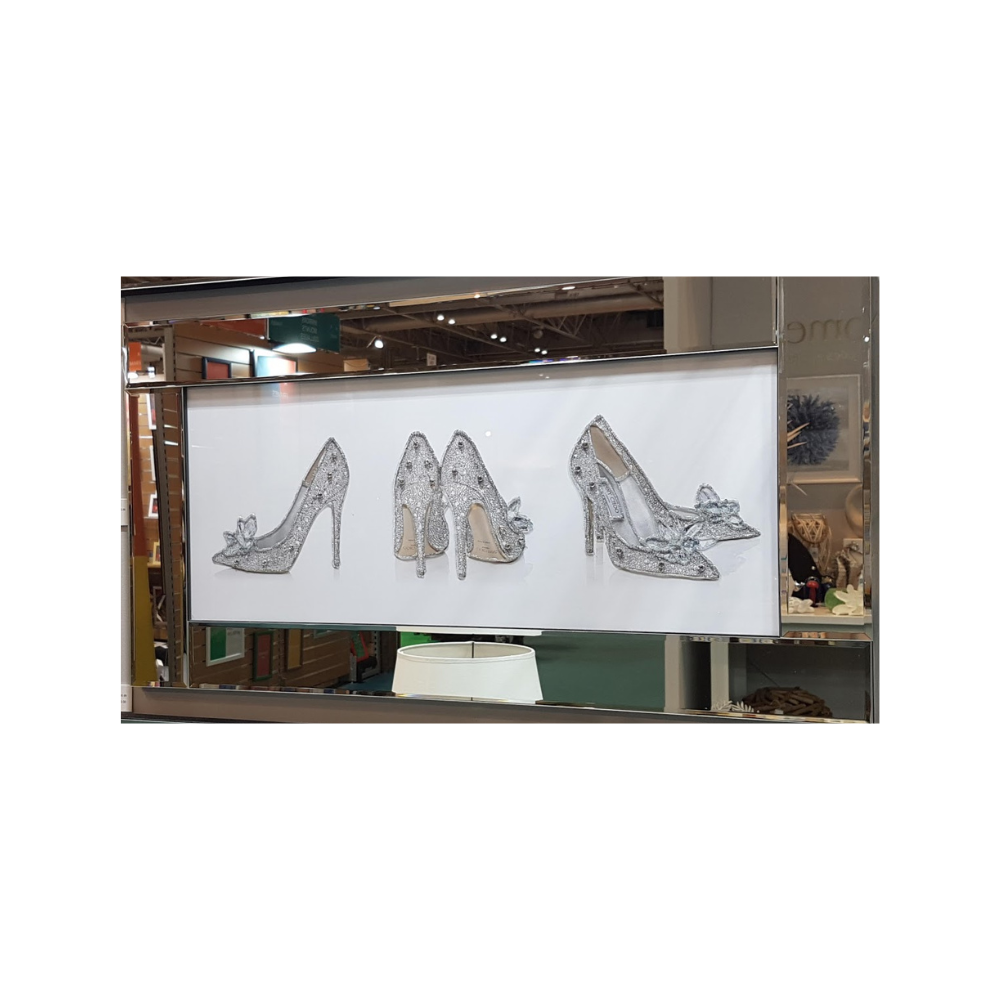 Chic J.C. Silver Stiletto with Crystal Detail