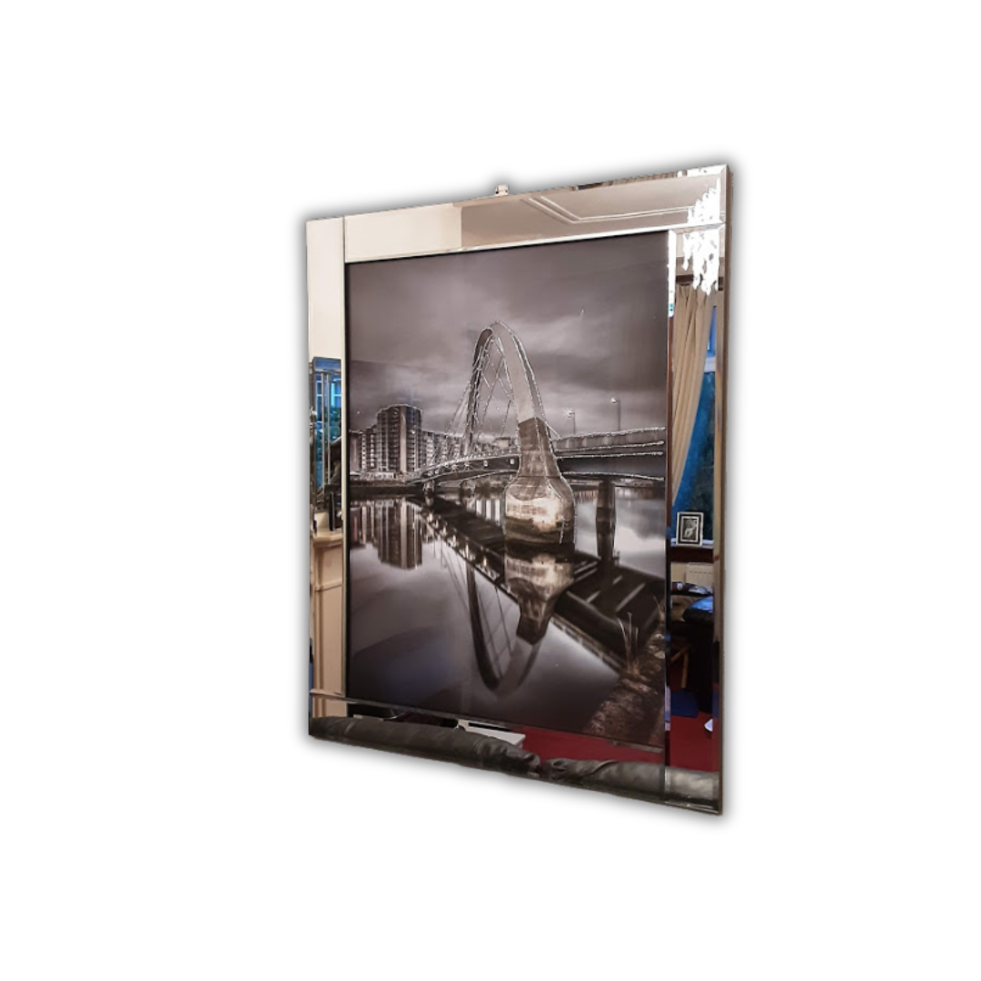 Glasgow Nightscape Squinty Bridge Wall Art