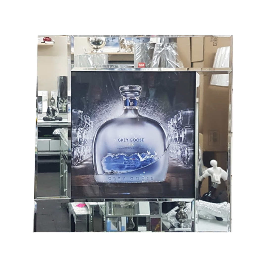 Mirrored Frame Vodka Bottle Spectacle