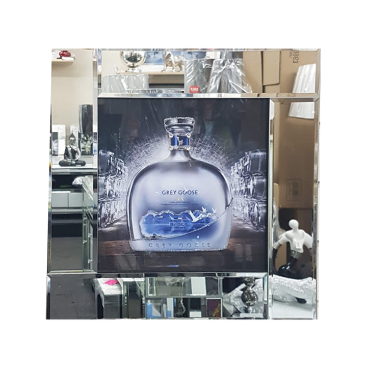 Mirrored Frame Vodka Bottle Spectacle