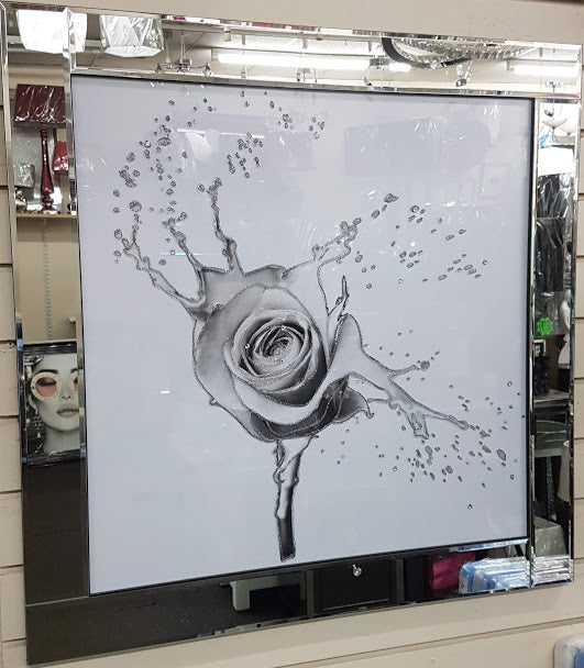 Elegant White Rose Wall Art