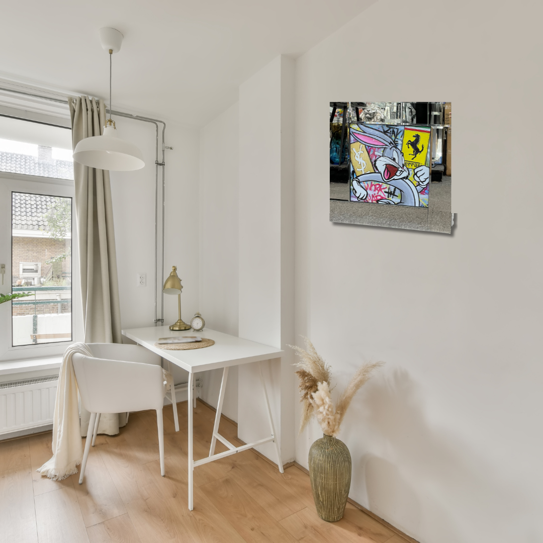 Liquid Art Bugs Bunny and YSL Wall Décor