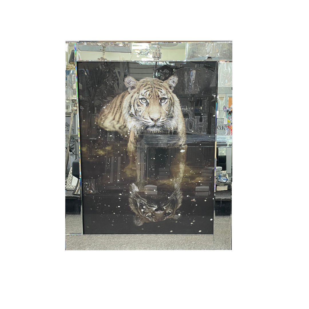 Tiger Reflection Liquid Art Décor