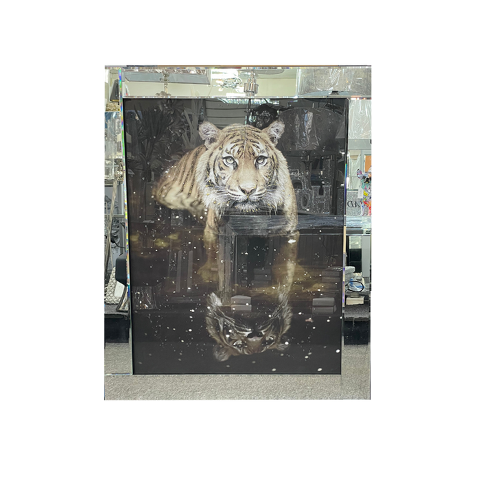 Tiger Reflection Liquid Art Décor
