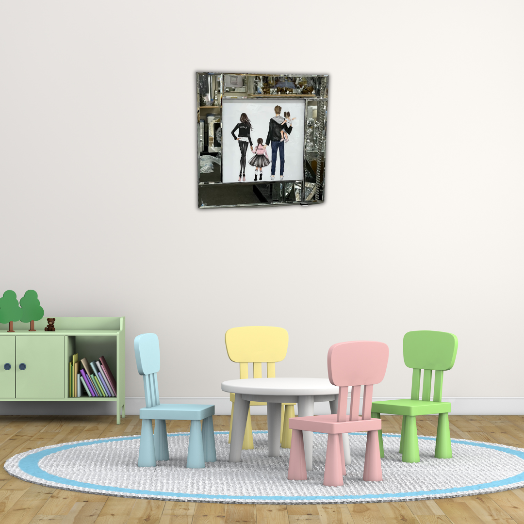 Family Love with Crystal Touch