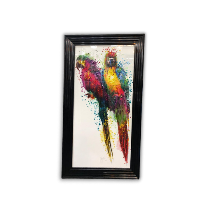 Vibrant Parrot Duo Wall Art