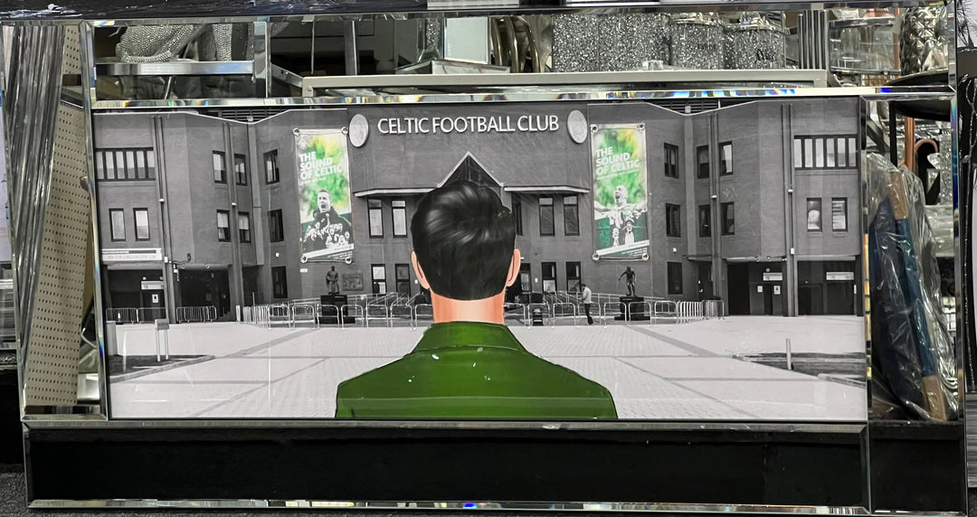 Celtic Football Club Wall Art with Mirror Frame