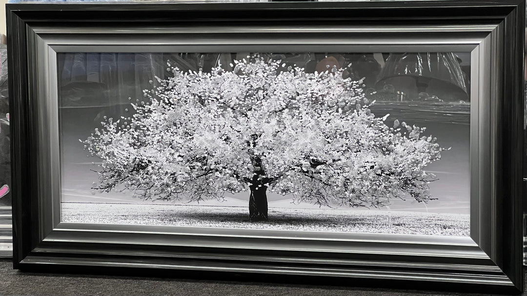 Blossomed White Tree Wall Art