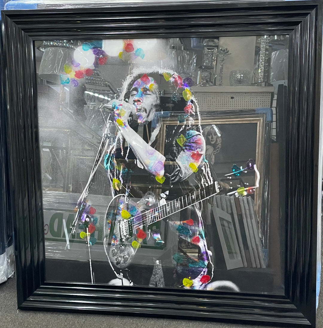 Bob Marley Singing with Guitar Wall Art
